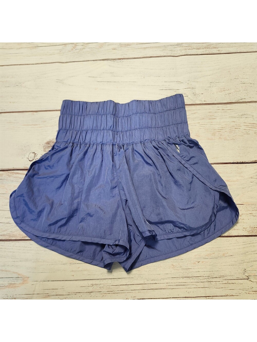 Free People Movement Blue High Waist Athletic Shorts Size S